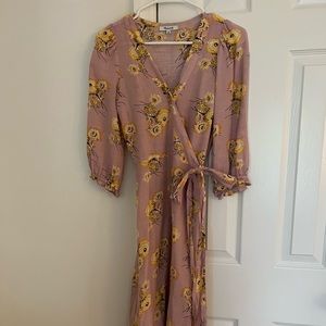 Madewell Floral Wrap Dress